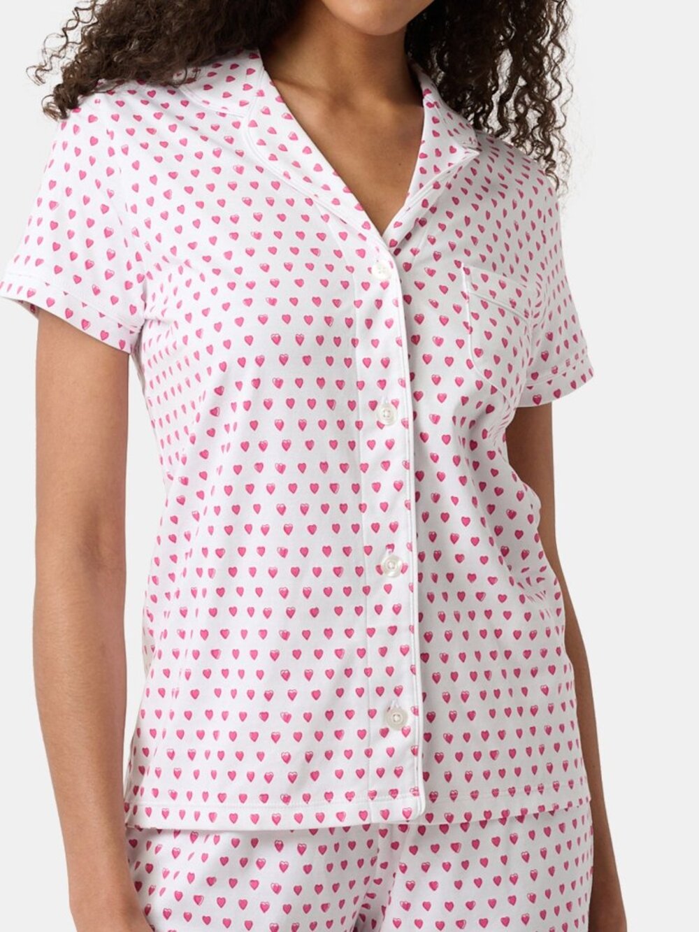 Roller Rabbit Hearts Polo Pajama Top Size M NWOT